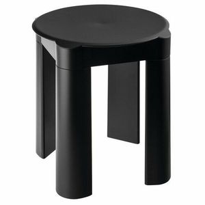 MARPLAST A56013 Colored koupelnová stolička 37 x 39 x 37 cm, ABS/černá mat obraz