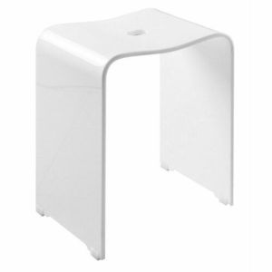 RIDDER A211101 Trendy koupelnová stolička 40 x 48 x 27, 5 cm, bílá mat obraz