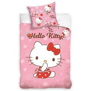 Carbotex Povlečení do postýlky Hello Kitty Malá Mlsalka, 100 x 135 cm, 40 x 60 cm obraz