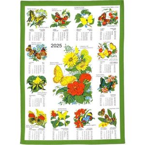 Kalendář textilní, Motýlci 2025 obraz