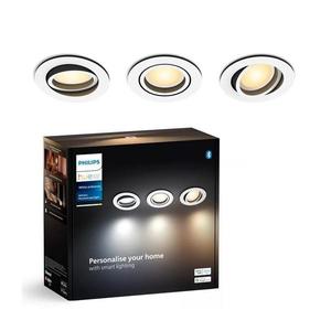 Philips Philips-SADA 3xLED Stmívatelné podhledové svítidlo Hue MILLISKIN 1xGU10/4, 2W/230 obraz