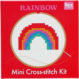 Kreativní sada Cross-stitch Kit Rainbow – Rex London obraz