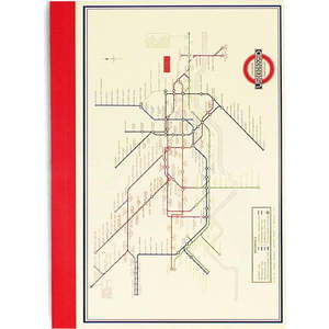 Zápisník 60 str. formát A6 Heritage Tube Map – Rex London obraz