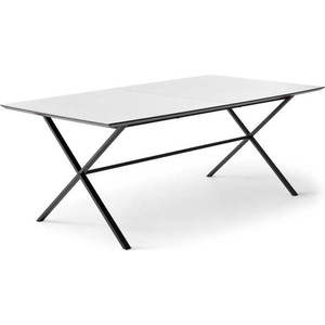 Bílý rozkládací jídelní stůl s bílou deskou 90x165 cm Meza – Hammel Furniture obraz