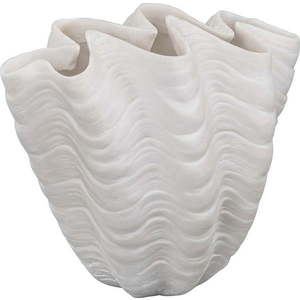 Bílá váza z polyresinu (výška 22 cm) Shell – Mette Ditmer Denmark obraz