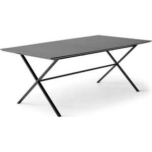 Černý rozkládací jídelní stůl s černou deskou 90x165 cm Meza – Hammel Furniture obraz