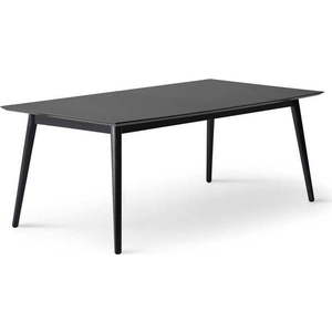 Černý rozkládací jídelní stůl s černou deskou 100x210 cm Meza – Hammel Furniture obraz