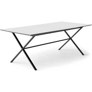 Bílý rozkládací jídelní stůl s bílou deskou 100x210 cm Meza – Hammel Furniture obraz