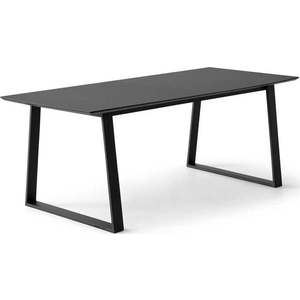 Černý rozkládací jídelní stůl s černou deskou 100x210 cm Meza – Hammel Furniture obraz