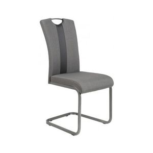 Jídelní židle Amber, šedá látka/ekokůže obraz