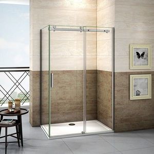 H K Sprchový kout DIAMOND 120x80 L/P varianta včetně sprchové vaničky z litého mramoru SE-DIAMOND12080/SE-ROCKY-12080 obraz