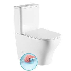 SAPHO BELLO RIMLESS WC kombi, spodní/zadní odpad, bílá PC103WR obraz