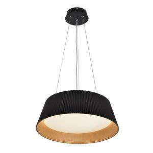 Candellux Černé závěsné LED svítidlo Umbria s dřevěným dekorem 24W 31-24183 obraz