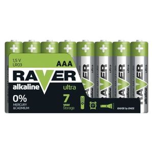 EMOS Alkalická baterie RAVER AAA (LR03), 8ks B79118 obraz