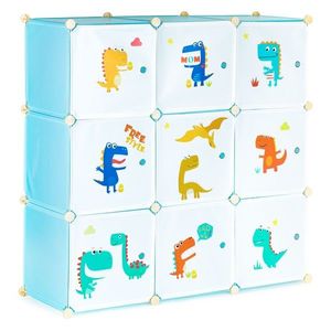 MODERNHOME Dětský modulární regál Vinc 109 cm modrý obraz