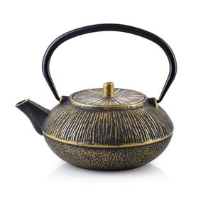Cookini Litinová konvice na čaj ALOR 800ml černo-zlatá obraz