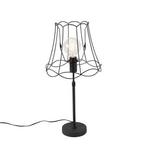 Stolní lampa černá s rámem Granny Frame nastavitelná 30 cm - Parte obraz