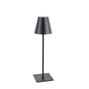 Stolní lampa černá 3stupňový stmívač v Kelvinech dobíjecí - Tazza obraz