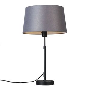 Stolní lampa černá s odstínem šedi 35 cm nastavitelná - Parte obraz