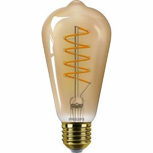 Philips LED filament žárovka E27 ST64 4W (25W) 1800K stmívatelná, jantarová obraz