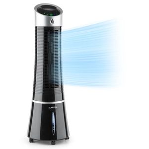 Klarstein Skyscraper Ice 4 v 1, ventilátor, ochlazovač vzduchu, čistička vzduchu, zvlhčovač vzduchu, 210 m³/h, 45 W, oscilace, mobilní, dálkové ovládání obraz
