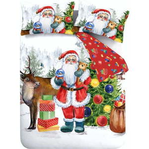 Povlečení na dvoulůžko 200x200 cm Retro Santa – Catherine Lansfield obraz