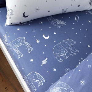 Napínací flanelové dětské prostěradlo 70x140 cm Starlight Animals – Bianca obraz