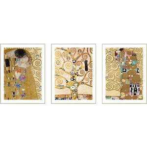 Obrazy v sadě 3 ks - reprodukce 30x40 cm Klimt obraz