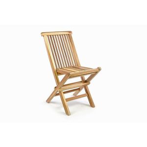 Divero 35877 Skládací dětská židle z teakového dřeva obraz