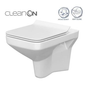 CERSANIT SET 742 ZÁVĚSNÁ WC MÍSA COMO CLEANON SE SEDÁTKEM DUR ANTI SOFTCLOSE K701-102 obraz