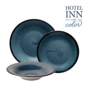 Porcelánový set modrý 18 ks - Hotel Inn Chic color obraz