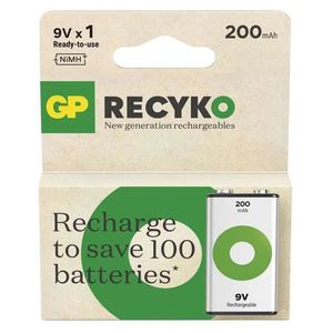 EMOS Nabíjecí baterie GP ReCyko 200 9V (6HR61), 1ks B2552 obraz