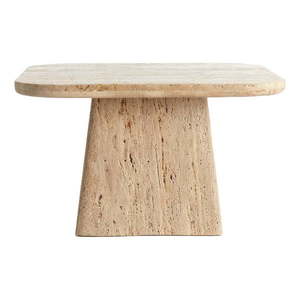 Béžový konferenční stolek s deskou z kamene 60x60 cm Kepami – Light & Living obraz