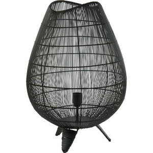 Matně černá stolní lampa s kovovým stínidlem (výška 56 cm) Yumi – Light & Living obraz