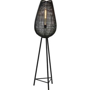 Matně černá stojací lampa s kovovým stínidlem (výška 145 cm) Yumi – Light & Living obraz