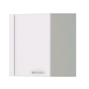 Horní rohová kuchyňská skříňka Bianka 60NAR, bílý lesk obraz