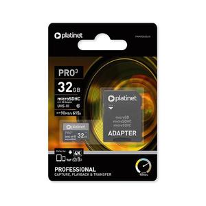 MicroSDHC 32GB U3 Pro 90MB/s + SD adaptér obraz