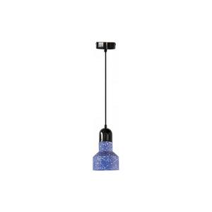 Lustr na lanku TERRAZZO 1xE27/60W/230V pr. 12 cm modrá obraz