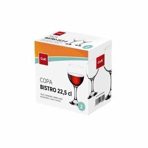 Cegeco Sklenice na víno CoK Bistro 225ml 2ks obraz