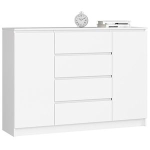 Ak furniture Komoda Kryštof 140 cm bílá obraz