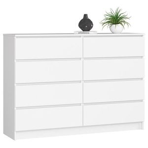 Ak furniture Komoda Rollo X 138, 4 cm bílá matná obraz