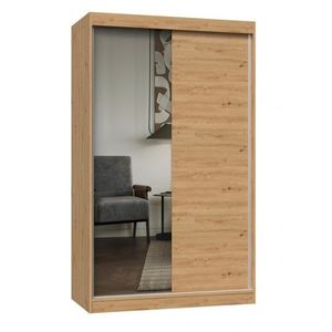 TP Living Šatní skříň Iga se zrcadlem 120 cm dub Artisan obraz