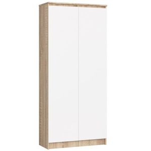 Ak furniture Skříň Rexa III 80 cm dub sonoma/bílá obraz