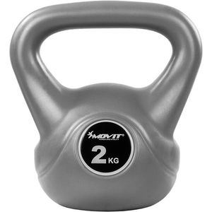 63179 Movit Kettlebell činka, 2 kg, šedá/černá obraz