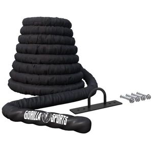 Gorilla Sports Bojové lano včetně držáku, 9 m x 5 cm obraz