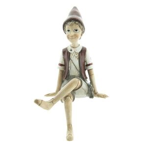 Dekorace sedící Pinocchio - 13*12*23 cm 6PR2419 obraz