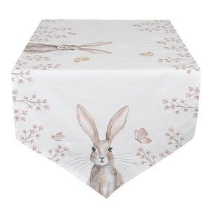 Běhoun na stůl s velikonočním motivem Rustic Easter Bunny - 50*160 cm REB65 obraz