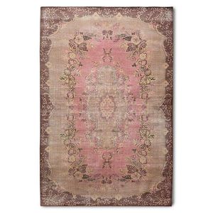 Růžový vlněný koberec s květinovým vzorem Floral pink - 200*300 cm TTK3082 obraz