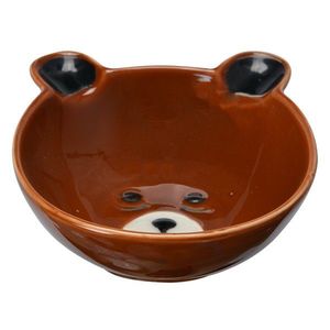 Hnědá miska na polévku medvídek Bear Brown - 14*13*5 cm 6CE1727 obraz