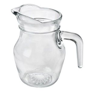 Transparentní skleněný džbánek na vodu - 14*9*13 cm / 500 ml 6GL4871 obraz